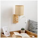  Brilagi - LED zidna lampa NUBILA WOOD 1xE27/25W/230V +LED/3W hrast/svetlo braon | Eponuda.com