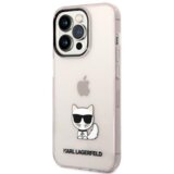 Karl Lagerfeld KLHCP14SCTTRI zaščita ovitek za iphone 14 6.1 prozorno roza - choupette logo Cene