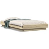 Okvir za krevet boja hrasta 100x200 cm od konstruiranog drva Smeđa 100 x 200 cm | Shoptok.si