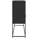  Komoda crna 100,5 x 39 x 107 cm od čelika | Shoptok.si