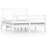 Furnova Posteljni okvir bel 120x190 cm trden les, (21938854) | Shoptok.si