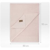 Momi Deka za bebe HUG, 50% pamuk, 50% bambus, 110x80 cm, ružičasta | Shoptok.si