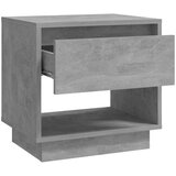 vidaXL nočna omarica betonsko siva 45x34x44 cm iverna plošča | Shoptok.si