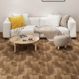 vidaXL Podne pločice s tepihom 20 kom 5 m² smeđe Cijene