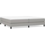  s oprugama i madracem svjetlosivi 200 x 200cm od tkanine | shoptok.hr