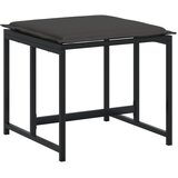  17dijelni vrtni blagovaonski set s jastucima crni od tekstilena | shoptok.hr