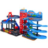 Lean Toys Parkiralište s automobilima, staza na 4 razine, 8 metalnih vozila, naljepnice | shoptok.hr