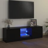 The Living Store TV omarica z LED lučkami črna 120x30x35,5 cm - TV Omarica, (21375648) Cene
