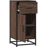  Komoda boja hrasta 35,5x35x76 cm konstruirano drvo i metal | shoptok.hr