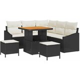  Sjedeća garnitura za vrt 8 kom. Crna poliratan 178.5 x 178.5 x 85 cm | shoptok.hr