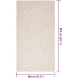  Tepih ZIZUR 80 x 150 cm s izgledom jute unutarnji i vanjski | shoptok.hr