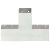 vidaXL Spojniki za stebre 4 kosi X oblike pocinkana kovina 71x71 mm | Shoptok.si