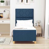  Krevetna konstrukcija s uzglavljem Plava 80 x 200 cm tkanina | shoptok.hr