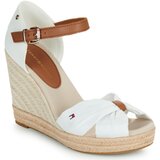 Tommy Hilfiger Espadrile BASIC OPEN TOE HIGH WEDGE Bela Cene