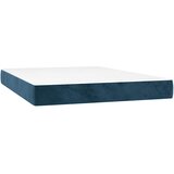  Krevet s oprugama i madracem tamnoplavi 140x200 cm baršunasti | shoptok.hr