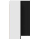  Zidni kuhinjski ormarić Crna 57 x 57 x 100 cm Konstruirano drvo | shoptok.hr