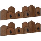  Vješalica Smeđa 48 x 8 x 15 cm Čvrsto mahagonijsko drvo | shoptok.hr