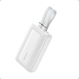 Anker Zolo Powerbank 10000 mAh, 30W z vgrajenima kabloma USB-C + Lightning, bel | Shoptok.si