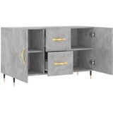 Komoda siva boja betona 100x36x60 cm od konstruiranog drva | Eponuda.com