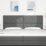  Vzglavje z LED lučmi z vzglavjem Siva 200 cm blago, (5000043963) | Shoptok.si