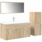 Furnova Kopalniška garnitura 4-delna sonoma hrast inženirski les, (21946040) | Shoptok.si