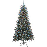 vidaXL Umestno božično drevo med 300 LED Zelena 114 x 114 x 210 cm | Shoptok.si