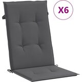  Jastuci za vrtne stolice 6 kom antracit 120x50x3 cm od tkanine | Eponuda.ba