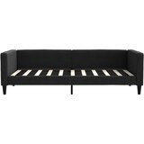  Dnevni krevet crni 90 x 190 cm od tkanine | shoptok.hr