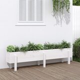 vidaXL Visoka greda bela 160x30x38 cm trdna borovina Cene