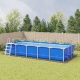 vidaXL Podloga za bazen svetlo siva 999x500 cm poliestrski geotekstil | Shoptok.si