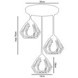  Luster na kablu CEED 3xE27/60W/230V bela | Eponuda.com