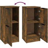  Komode 2 kom boja dimljenog hrasta 30x30x70cm konstruirano drvo | shoptok.hr