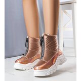 Gemre Golden lacquered snow boots Leonel | Shoptok.si