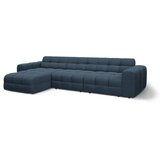 Micadoni Temno modra kotna sedežna garnitura z ležalnikom (levi kot) Kendal – | Shoptok.si
