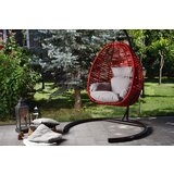 Hanah home viseća ljuljaška jaje Findik/ crna/crvena cene