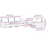  2-dijelni set sofa tamnosivi od tkanine | shoptok.hr