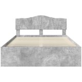  Konstrukcija postelje Beton 140 x 200 cm Masivno borovo les, (5000102532) | Shoptok.si