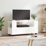 TV ormarić sjajni bijeli 102x34,5x43 cm od konstruiranog drva | shoptok.hr