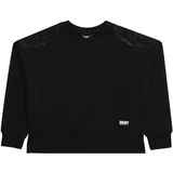 Dkny Sweater majica crna / bijela