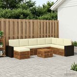  Set vanjskih sofa 9 kom. Prirodna i krem | shoptok.hr