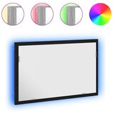  Kupaonsko ogledalo s LED svjetlima crni hrast 60x8,5x37 cm | Eponuda.com
