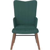 Gugalni stol s stolčkom temno zelen žamet, (20939324) | Shoptok.si