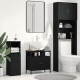 Ormarić za umivaonik u kupaonici crni hrast 60x30x60 cm inženjerski drvo | shoptok.hr