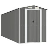 vidaXL Vrtno spremište svjetlosivo 192 x 523 x 223 cm pocinčani čelik Cijene