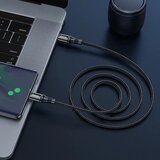 hoco. kabel Type-C na Type-C Exquisite Power Delivery PD 100W X50 2 metra črn | Shoptok.si
