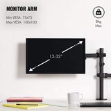 Vonhaus dvostruki stolni držač za monitor i prijenosnik | shoptok.hr