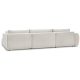 Bobochic Paris Krem sklopiva kutna garnitura od samta (s lijevim kutom/u obliku slova "U") Lucien – | shoptok.hr