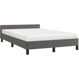  Okvir za krevet s uzglavljem sivi 120 x 190 cm od umjetne kože | shoptok.hr