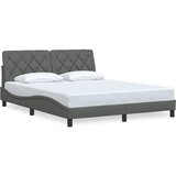 Maison Chic Posteljni okvir - Dvoposteljna postelja - Zakonska postelja brez vzmetnice temno siv 160x200 cm blago-J4391, (21759774) | Shoptok.si