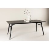 Venture Home Sleek rastezljivi pravokutni blagovaonski stol 195 × 95 cm, crni | shoptok.hr